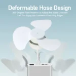 ⁦Mini Ventilateur USB Pliable à 360° Ultra-Portable - مروحة صغيرة قابلة للطي بزاوية 360 درجة⁩ - الصورة ⁦3⁩