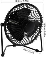 ⁦Ventilateur de Bureau LED avec Affichage de l'Heure et de la Température - مروحة المكتب الذكية بعرض الوقت ودرجة الحرارة⁩ - الصورة ⁦6⁩