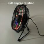 ⁦Ventilateur de Bureau LED avec Affichage de l'Heure et de la Température - مروحة المكتب الذكية بعرض الوقت ودرجة الحرارة⁩ - الصورة ⁦7⁩