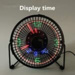 ⁦Ventilateur de Bureau LED avec Affichage de l'Heure et de la Température - مروحة المكتب الذكية بعرض الوقت ودرجة الحرارة⁩ - الصورة ⁦9⁩