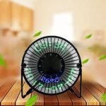 ⁦Ventilateur de Bureau LED avec Affichage de l'Heure et de la Température - مروحة المكتب الذكية بعرض الوقت ودرجة الحرارة⁩ - الصورة ⁦12⁩