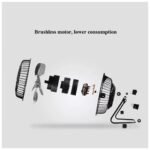 ⁦Ventilateur de Bureau LED avec Affichage de l'Heure et de la Température - مروحة المكتب الذكية بعرض الوقت ودرجة الحرارة⁩ - الصورة ⁦4⁩