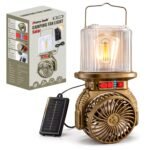 Lanterne et Ventilateur de Camping Solaire Rechargeable - فانوس ومروحة التخييم بالطاقة الشمسية 2 في 1
