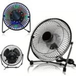 Ventilateur de Bureau LED avec Affichage de l'Heure et de la Température - مروحة المكتب الذكية بعرض الوقت ودرجة الحرارة