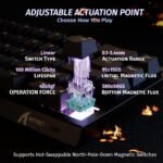 ⁦Clavier Gaming Magnétique ATTACK SHARK X68HE 60% avec Rapid Trigger et 8000Hz - لوحة مفاتيح المغناطيسية⁩ - الصورة ⁦6⁩