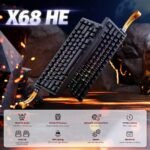 ⁦Clavier Gaming Magnétique ATTACK SHARK X68HE 60% avec Rapid Trigger et 8000Hz - لوحة مفاتيح المغناطيسية⁩ - الصورة ⁦5⁩