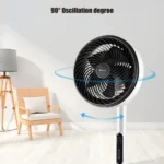 ⁦Ventilateur sur Pied Silencieux avec Télécommande et Hauteur Réglable - مروحة عمودية صامتة مع ريموت كنترول⁩ - الصورة ⁦4⁩