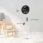 ⁦Ventilateur sur Pied Silencieux avec Télécommande et Hauteur Réglable - مروحة عمودية صامتة مع ريموت كنترول⁩ - الصورة ⁦5⁩