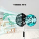 ⁦Ventilateur sur Pied Silencieux avec Télécommande et Hauteur Réglable - مروحة عمودية صامتة مع ريموت كنترول⁩ - الصورة ⁦3⁩