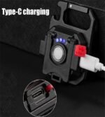 ⁦Mini Lampe de Poche COB LED Portable Rechargeable avec Trépied - مصباح متعدد الوظائف مع حامل⁩ - الصورة ⁦9⁩
