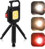 ⁦Mini Lampe de Poche COB LED Portable Rechargeable avec Trépied - مصباح متعدد الوظائف مع حامل⁩ - الصورة ⁦8⁩