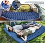 ⁦Matelas de Camping Gonflable Portable - فراش التخييم الهوائي القابل للنفخ بالقدم مع وسادة مدمجة⁩ - الصورة ⁦11⁩
