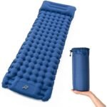 ⁦Matelas de Camping Gonflable Portable - فراش التخييم الهوائي القابل للنفخ بالقدم مع وسادة مدمجة⁩ - الصورة ⁦2⁩