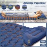 ⁦Matelas de Camping Gonflable Portable - فراش التخييم الهوائي القابل للنفخ بالقدم مع وسادة مدمجة⁩ - الصورة ⁦13⁩