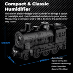 ⁦Diffuseur d'Huiles Essentielles en Forme de Train Humidificateur Ultrasonique - موزع روائح بتصميم القطار سعة 300 مل⁩ - الصورة ⁦5⁩