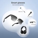 ⁦Lunettes Connectées F60 de Traduction IA et Audio Open-Ear Bluetooth 5.4 - نظارات المترجم الذكية بالذكاء الاصطناعي⁩ - الصورة ⁦7⁩