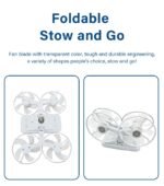 ⁦Ventilateur de Plafond Lumineux Design Drone E27 avec Télécommande - مروحة إضاءة ذكية بتصميم طائرة درون مع يد تحكم⁩ - الصورة ⁦6⁩