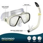 ⁦Kit de Snorkeling Masque Double Lentille Anti-Buée et Tuba avec Valve de Purge - طقم الغوص المتكامل بعدسات مضادة للضباب والكسر⁩ - الصورة ⁦2⁩