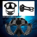 ⁦Kit de Snorkeling Masque en Verre Trempé Anti-Fuite et Tuba Flexible Grand Diamètre - طقم قناع الغوص أنبوب تنفس مرن⁩ - الصورة ⁦4⁩