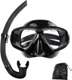 ⁦Kit de Snorkeling Masque en Verre Trempé Anti-Fuite et Tuba Flexible Grand Diamètre - طقم قناع الغوص أنبوب تنفس مرن⁩ - الصورة ⁦5⁩