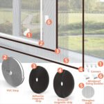 ⁦Moustiquaire Magnétique Ajustable pour Fenêtres en Maille Nano-Diamant - شبك النوافذ المغناطيسي المقاوم للتمزق والحرائق⁩ - الصورة ⁦2⁩