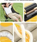 ⁦Chaise de Camping Pliante avec Dossier Réglable - كرسي تخييم بظهر عالي مريح قابل لتمديد⁩ - الصورة ⁦11⁩