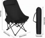 ⁦Chaise de Camping Pliante avec Dossier Réglable - كرسي تخييم بظهر عالي مريح قابل لتمديد⁩ - الصورة ⁦13⁩