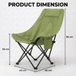 ⁦Chaise de Camping Pliante avec Dossier Réglable - كرسي تخييم بظهر عالي مريح قابل لتمديد⁩ - الصورة ⁦9⁩