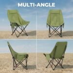 ⁦Chaise de Camping Pliante avec Dossier Réglable - كرسي تخييم بظهر عالي مريح قابل لتمديد⁩ - الصورة ⁦5⁩