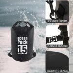 ⁦Sac Étanche Ocean Pack Dry Bag 15L Haute Résistance avec Double Bretelles - حقيبة مقاومة للماء بالكامل بسعة 15 لتر⁩ - الصورة ⁦10⁩