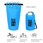 ⁦Sac Étanche Ocean Pack Dry Bag 15L Haute Résistance avec Double Bretelles - حقيبة مقاومة للماء بالكامل بسعة 15 لتر⁩ - الصورة ⁦6⁩