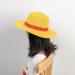 ⁦Chapeau de Paille Iconique de Luffy - Cosplay Anime One Piece - قبعة قش لوفي الأسطورية الشهيرة لعشاق أنمي ون بيس⁩ - الصورة ⁦8⁩