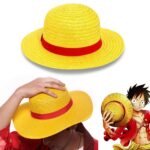 Chapeau de Paille Iconique de Luffy - Cosplay Anime One Piece - قبعة قش لوفي الأسطورية الشهيرة لعشاق أنمي ون بيس