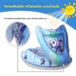 ⁦Bouée de natation gonflable pour bébé avec toit V2 - عوامة أطفال مع مظلة⁩ - الصورة ⁦5⁩
