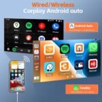 ⁦Écran Autoradio Portable 7P Tactile - CarPlay et Android Auto - شاشة السيارة الذكية المحمولة 7 بوصة تدعم كربلاي وأندرويد أوتو⁩ - الصورة ⁦7⁩