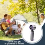 ⁦Mini Ventilateur Turbo Sans Pales - 100 Vitesses Réglables et Rechargeable USB - مروحة التوربو الذكية بدون شفرات مع 100 سرعة قابلة للتعديل⁩ - الصورة ⁦10⁩