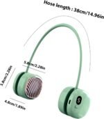 ⁦Ventilateur de Cou Portable Pliable - Design Macaron Écran LED et Rechargeable USB-C - مروحة الرقبة المحمولة والذكية القابلة للطي بـ 5 سرعات وشاشة⁩ - الصورة ⁦5⁩