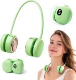 Ventilateur de Cou Portable Pliable - Design Macaron Écran LED et Rechargeable USB-C - مروحة الرقبة المحمولة والذكية القابلة للطي بـ 5 سرعات وشاشة