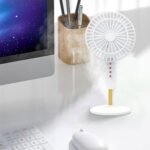⁦Mini Ventilateur de Bureau Portable USB - Ultra-Silencieux avec Batterie 1200mAh - مروحة المكتب اللاسلكية والمحمولة فائقة الهدوء بـ 3 سرعات⁩ - الصورة ⁦7⁩