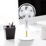 ⁦Mini Ventilateur de Bureau Portable USB - Ultra-Silencieux avec Batterie 1200mAh - مروحة المكتب اللاسلكية والمحمولة فائقة الهدوء بـ 3 سرعات⁩ - الصورة ⁦2⁩