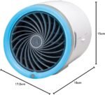 ⁦Mini Climatiseur Portable à Glace Technologie Jet Fan, 3 Vitesses et Éclairage LED - مبرد الهواء والثلج المدمج بـ 3 سرعات وإضاءة ملونة⁩ - الصورة ⁦2⁩