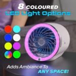 ⁦Mini Climatiseur Portable à Glace Technologie Jet Fan, 3 Vitesses et Éclairage LED - مبرد الهواء والثلج المدمج بـ 3 سرعات وإضاءة ملونة⁩ - الصورة ⁦10⁩