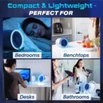 ⁦Mini Climatiseur Portable à Glace Technologie Jet Fan, 3 Vitesses et Éclairage LED - مبرد الهواء والثلج المدمج بـ 3 سرعات وإضاءة ملونة⁩ - الصورة ⁦6⁩