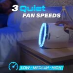 ⁦Mini Climatiseur Portable à Glace Technologie Jet Fan, 3 Vitesses et Éclairage LED - مبرد الهواء والثلج المدمج بـ 3 سرعات وإضاءة ملونة⁩ - الصورة ⁦7⁩