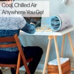 ⁦Mini Climatiseur Portable à Glace Technologie Jet Fan, 3 Vitesses et Éclairage LED - مبرد الهواء والثلج المدمج بـ 3 سرعات وإضاءة ملونة⁩ - الصورة ⁦11⁩