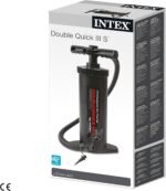 ⁦Pompe À Main Double Quick III Hi-Output Intex 68605 Multi-Embouts - مضخة إنتكس اليدوية عالية الكفاءة ذات الضخ المزدوج (37 سم)⁩ - الصورة ⁦3⁩