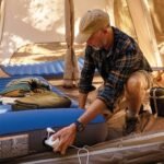 ⁦Matelas de Camping Intex TruAire Twin Technologie Fiber-Tech avec Pompe USB150 - فرشة التخييم الهوائية الفاخرة مع مضخة ومسند رأس⁩ - الصورة ⁦5⁩