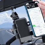 ⁦Support Téléphone Moto Avec Parapluie Intégré Protection Pluie et Soleil - حامل ومثبت الهاتف الذكي للدراجات النارية مع مظلة واقية من المطر والشمس⁩ - الصورة ⁦9⁩
