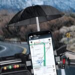 ⁦Support Téléphone Moto Avec Parapluie Intégré Protection Pluie et Soleil - حامل ومثبت الهاتف الذكي للدراجات النارية مع مظلة واقية من المطر والشمس⁩ - الصورة ⁦8⁩