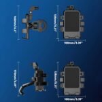 ⁦Support Téléphone Moto Avec Parapluie Intégré Protection Pluie et Soleil - حامل ومثبت الهاتف الذكي للدراجات النارية مع مظلة واقية من المطر والشمس⁩ - الصورة ⁦4⁩
